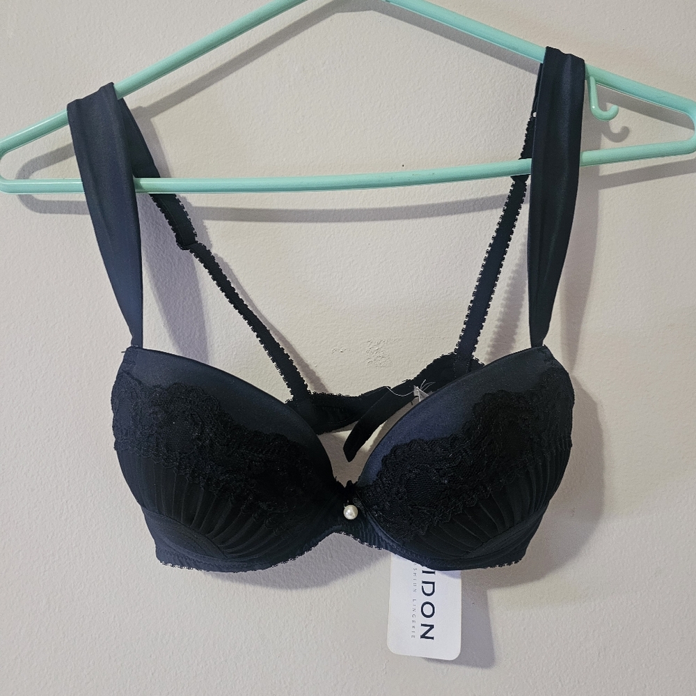 Jolidon Underwire Bra 32B Black NWT